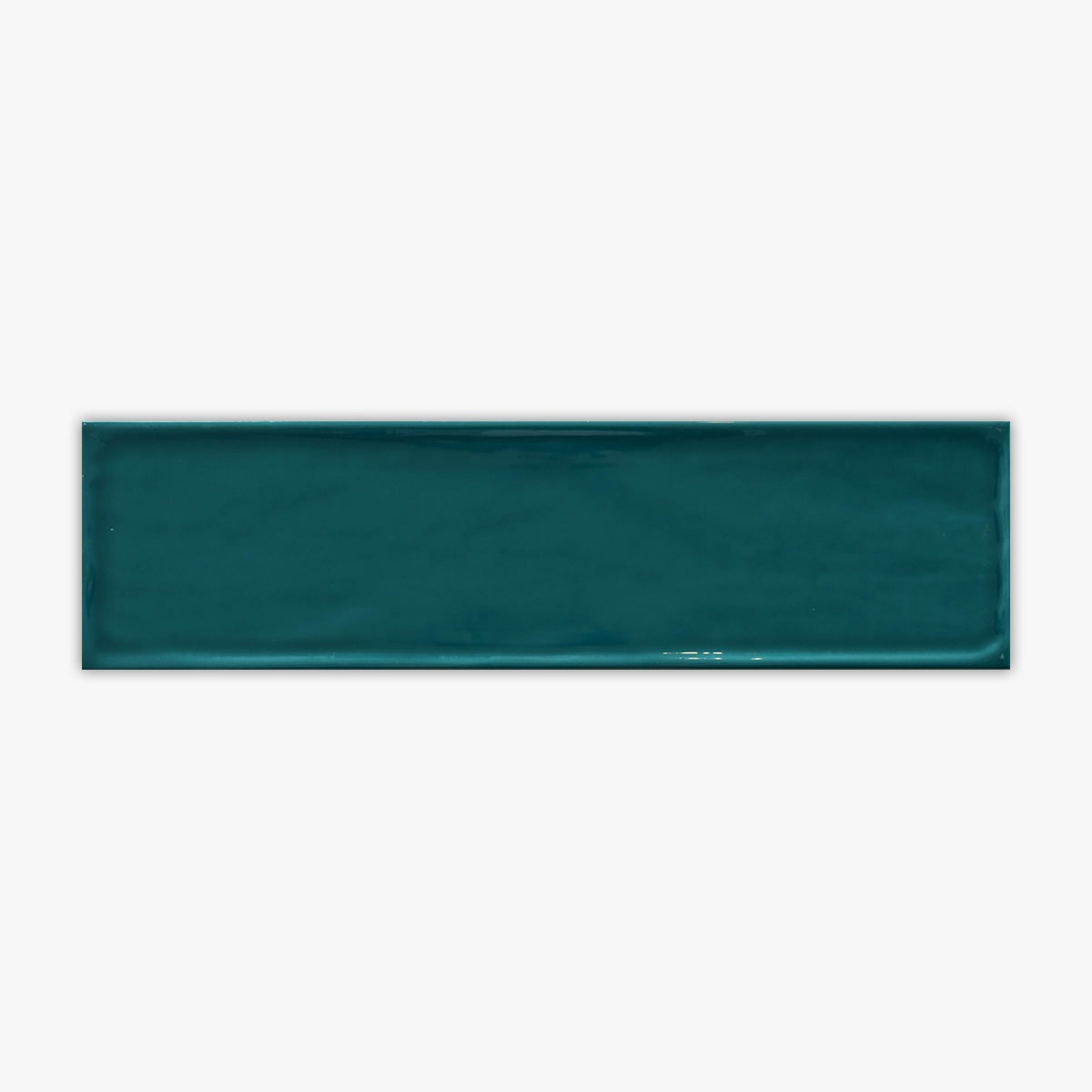 Flow Peacock Green Glossy 4x16 Ceramic Wall Tile Direct Stone Source