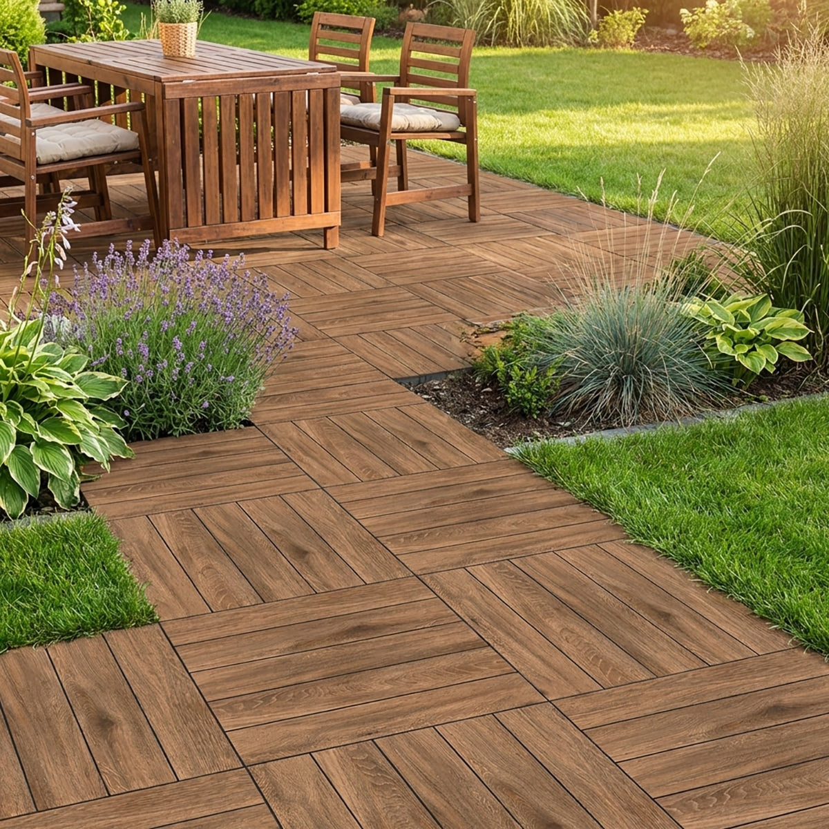Ipe Decking Oak R13 Matte 24x24 Wood Look Porcelain Paver – Direct
