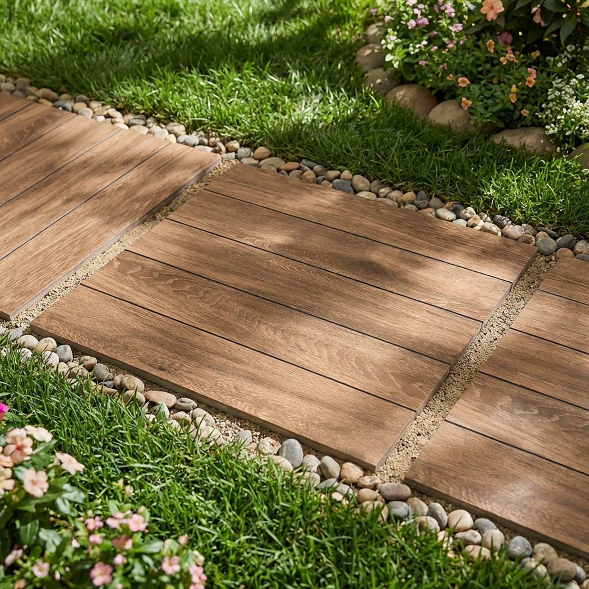 Ipe Decking Oak R13 Matte 24x24 Wood Look Porcelain Paver – Direct