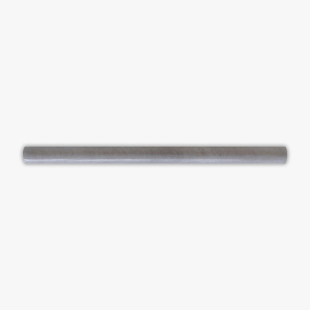 Ice Gray Honed 3/4x12 Pencil Liner Marble Molding