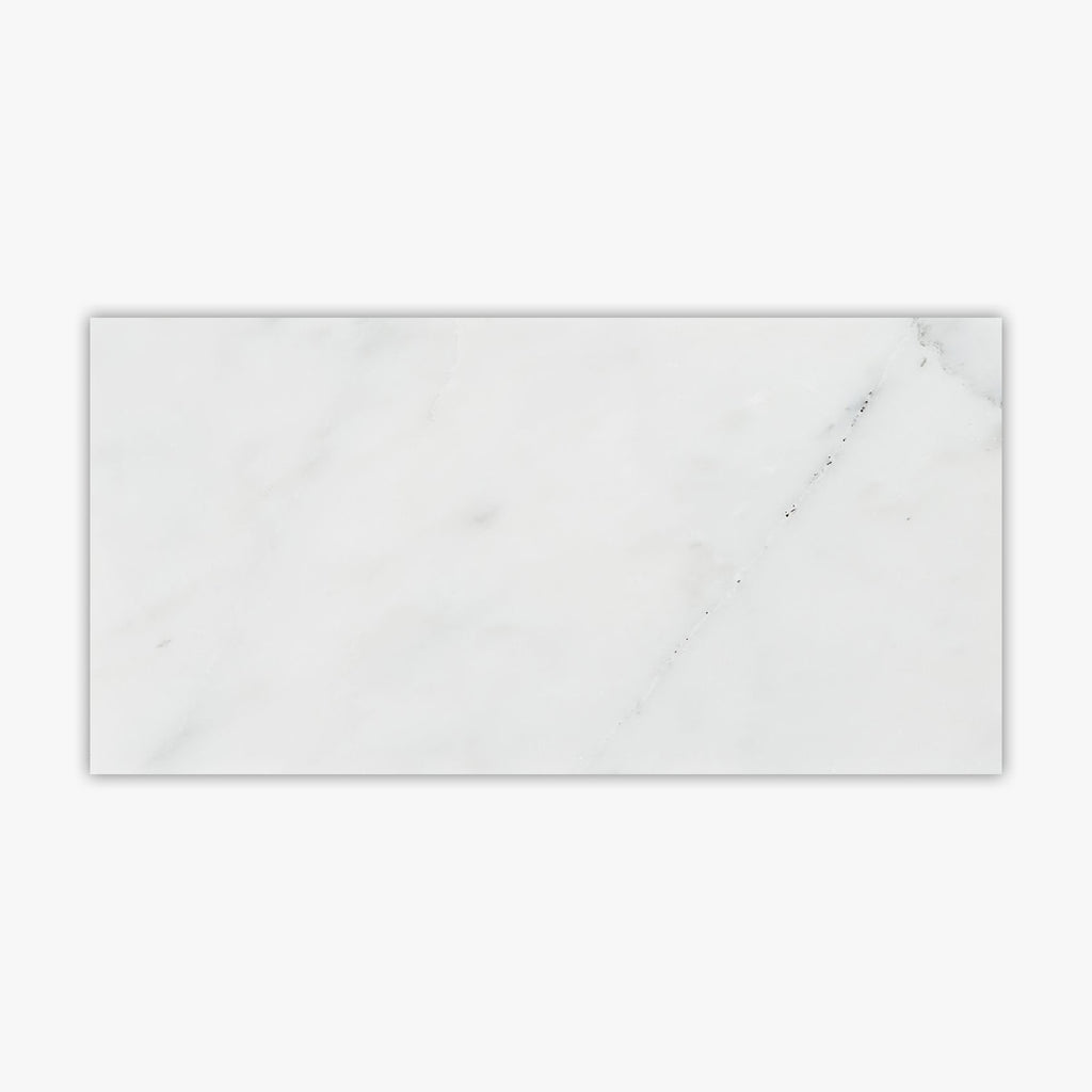 Asian Statuary Premium Honed 12x24 Micro Beveled Marble Tile