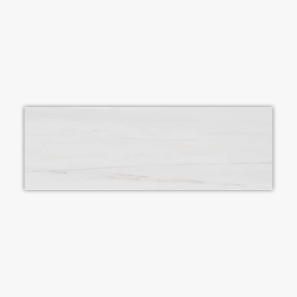 Bianco Dolomiti Honed 3x9 Marble Tile