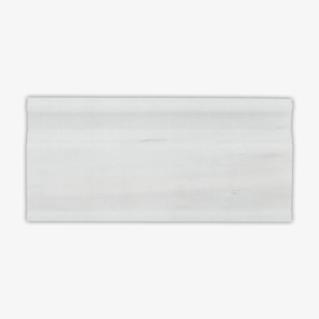 Bianco Dolomiti Polished 4x12 Base Marble Molding