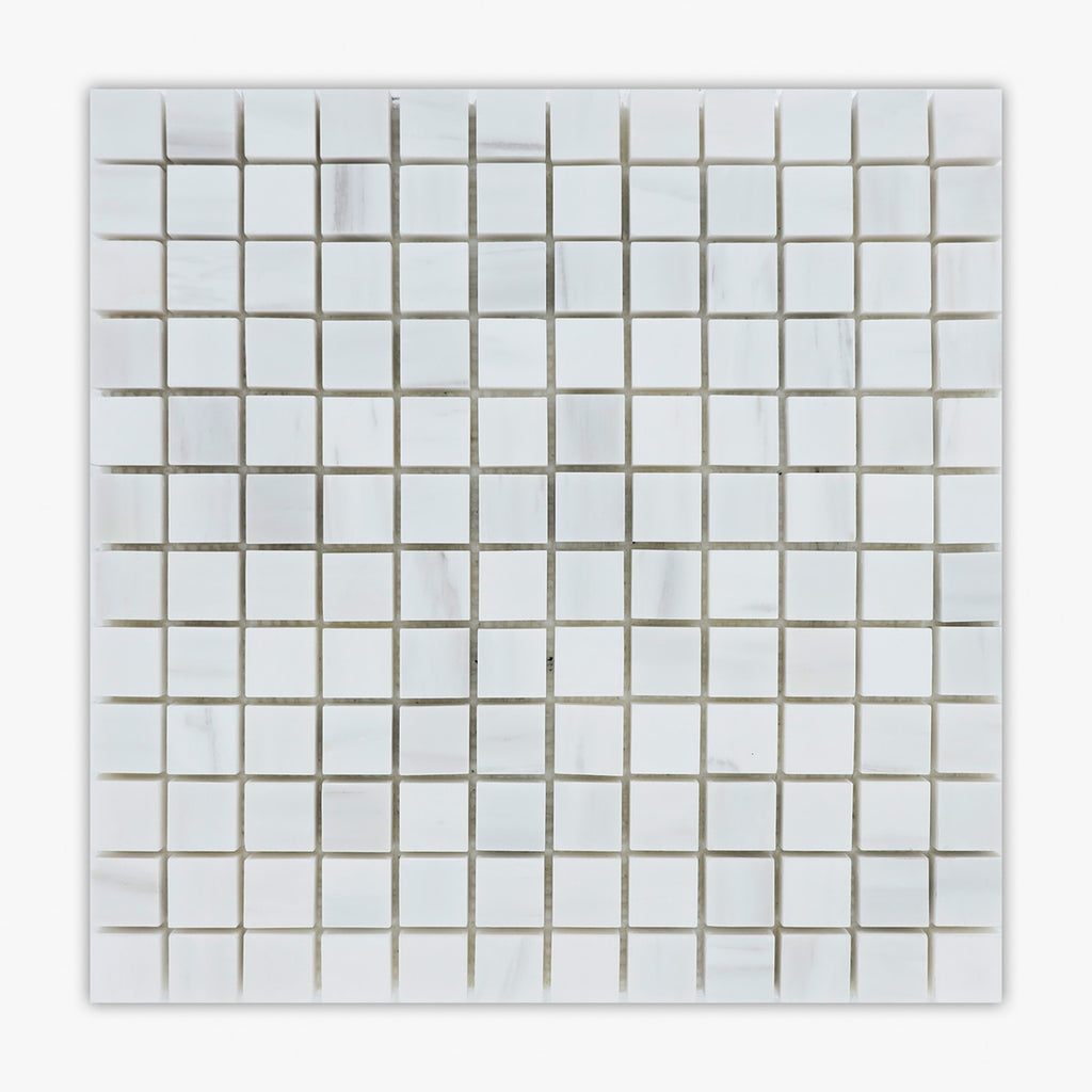 Bianco Dolomiti Polished 1x1 Marble Mosaic