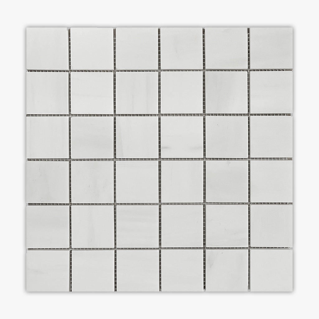 Bianco Dolomiti Polished 2x2 Marble Mosaic