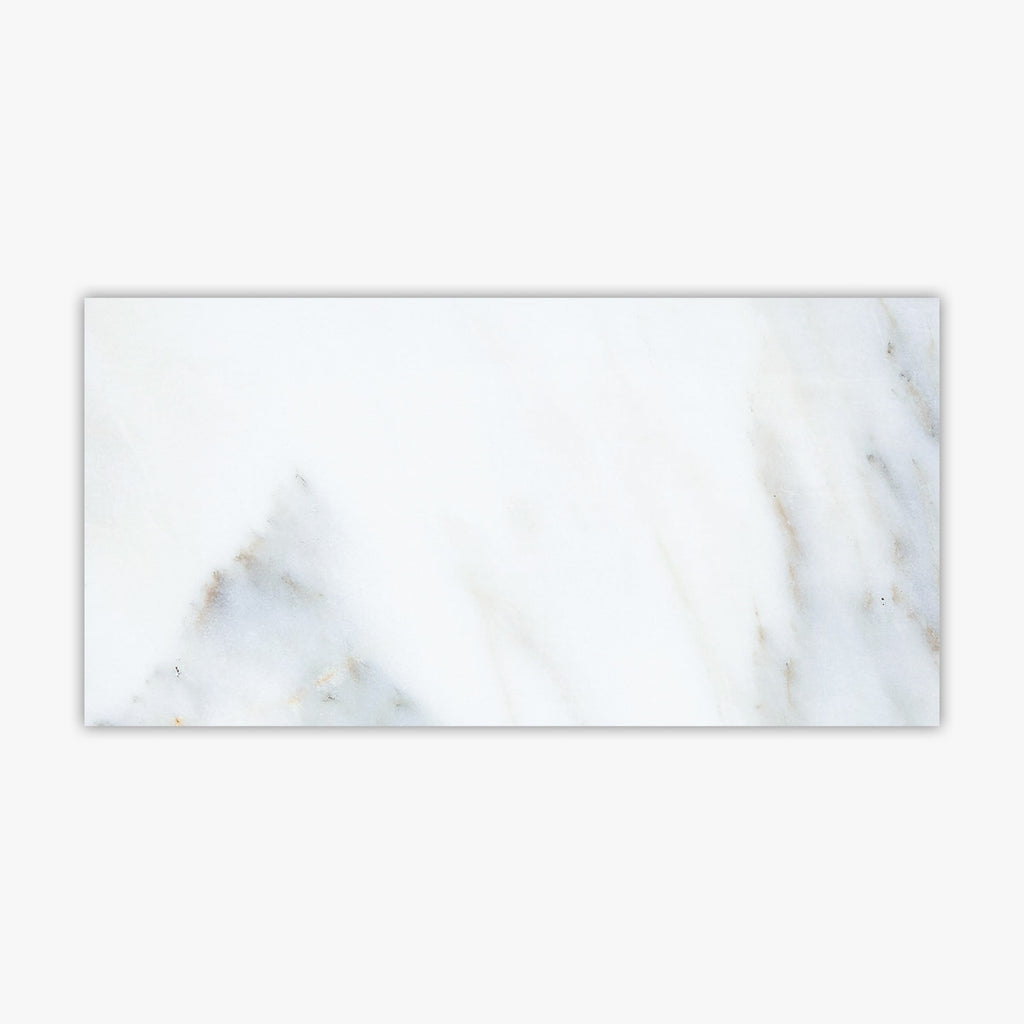 Calacatta Honed 3x6 Beveled Marble Tile