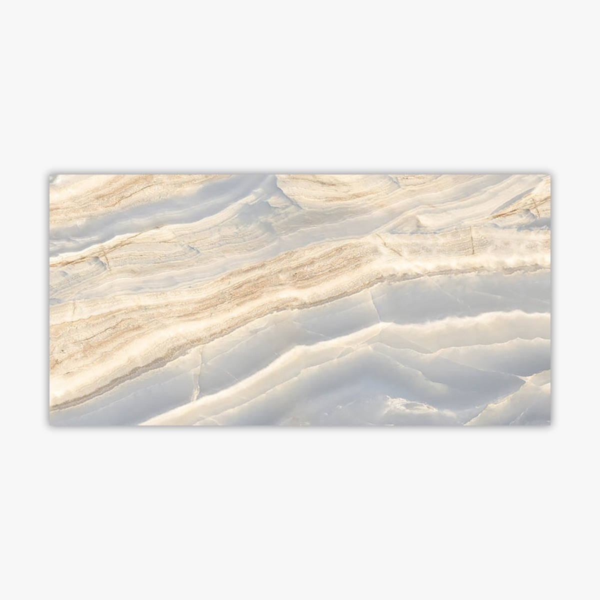 Onyx Opera Blue Sugar Effect Semi-Glossy 24x48 Onyx Look Porcelain Til ...