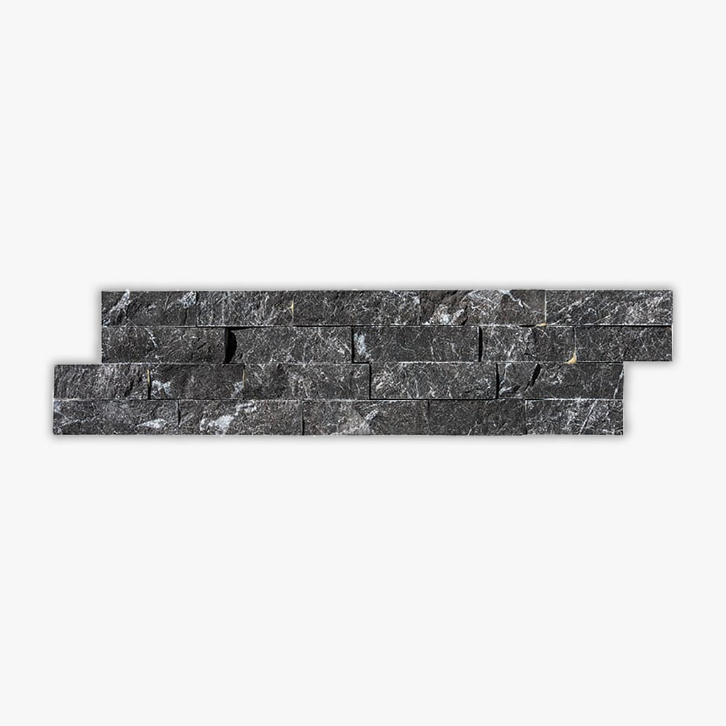 Black Rock Face 6x24 Marble Tile