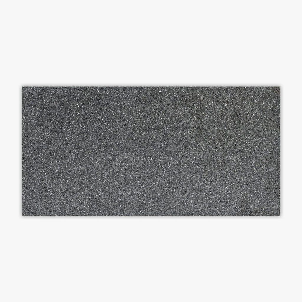 Absolute Black Flamed 12x24 Granite Tile