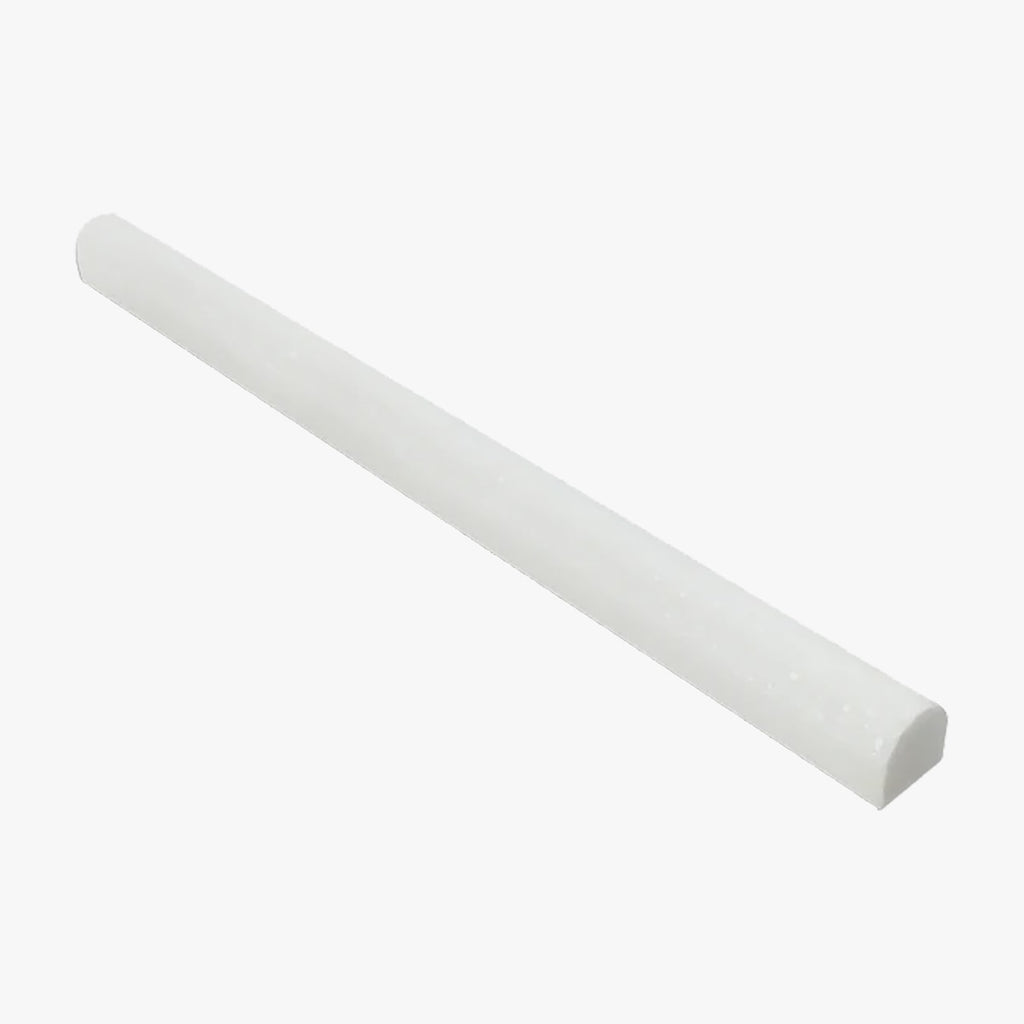 Thassos Polished 3/4x12 Pencil Liner Marble Molding