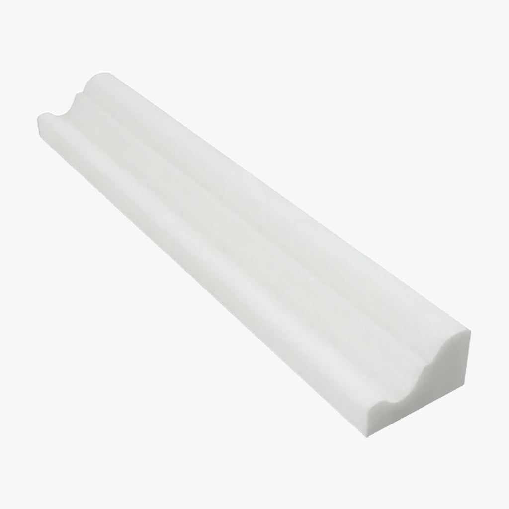 Thassos Polished 2x12 Chair Rail Marble Molding