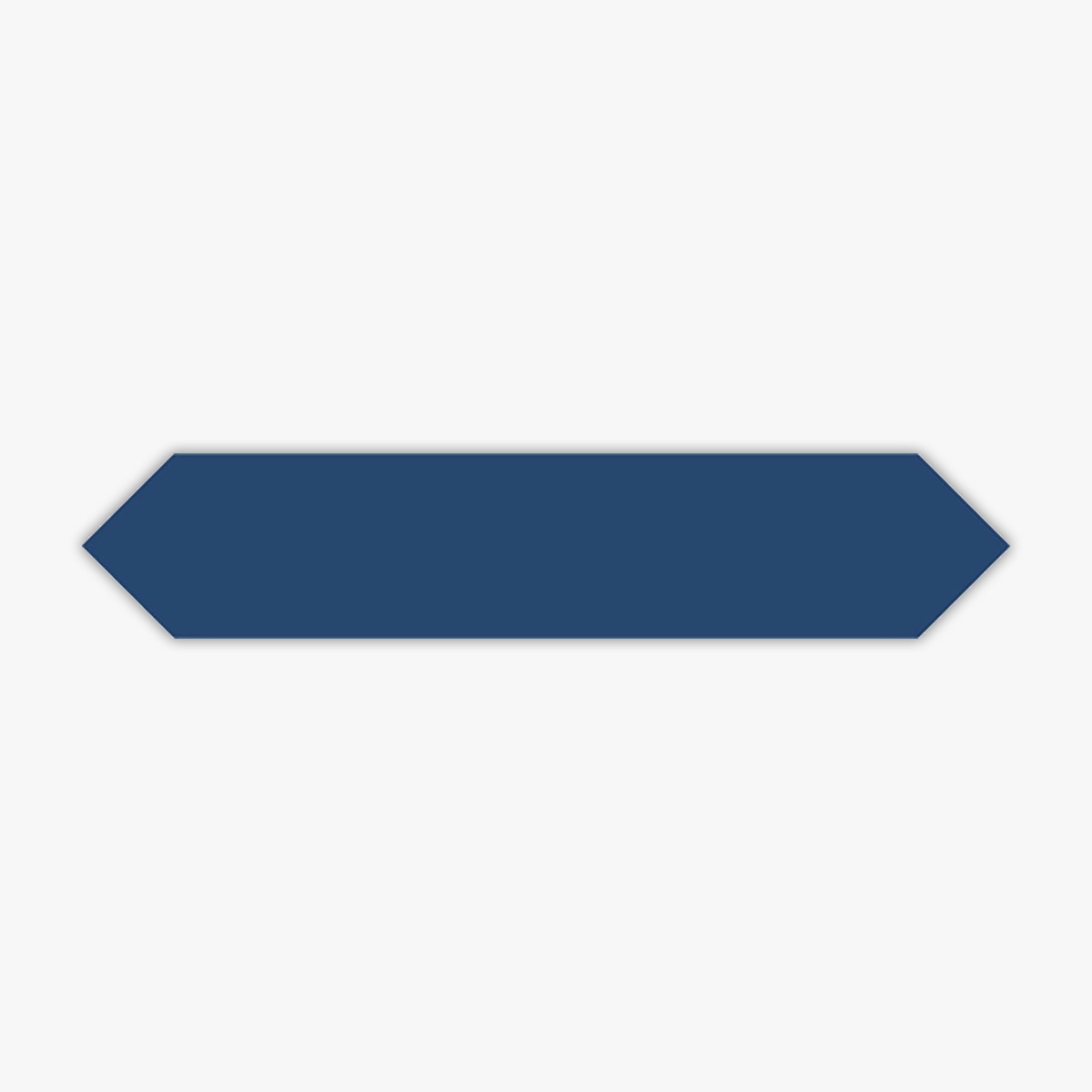 Block Azul Bright Glossy 2x10 Arrow Ceramic Wall Deco – Direct Stone Source