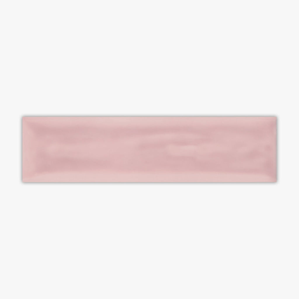 Flow Velvet Pink Glossy 3x12 Ceramic Wall Tile