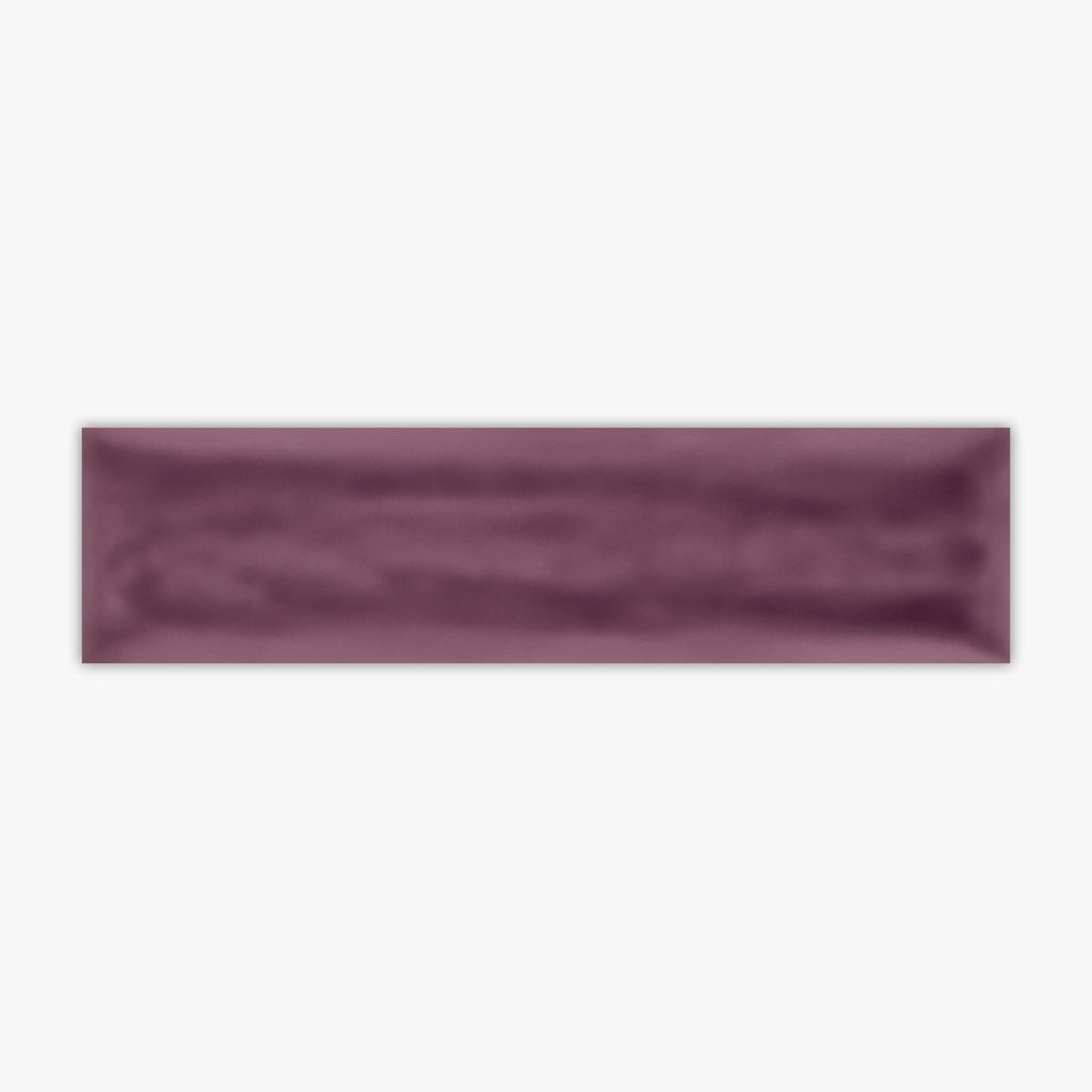 Flow Burgundy Glossy 3x12 Ceramic Wall Tile