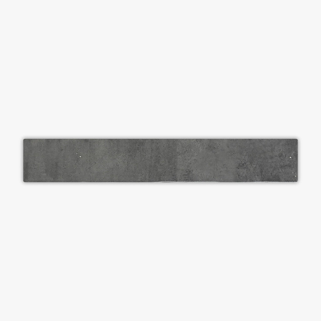 Zellige Dark Gray Glossy 2 1/2x16 Ceramic Wall Tile