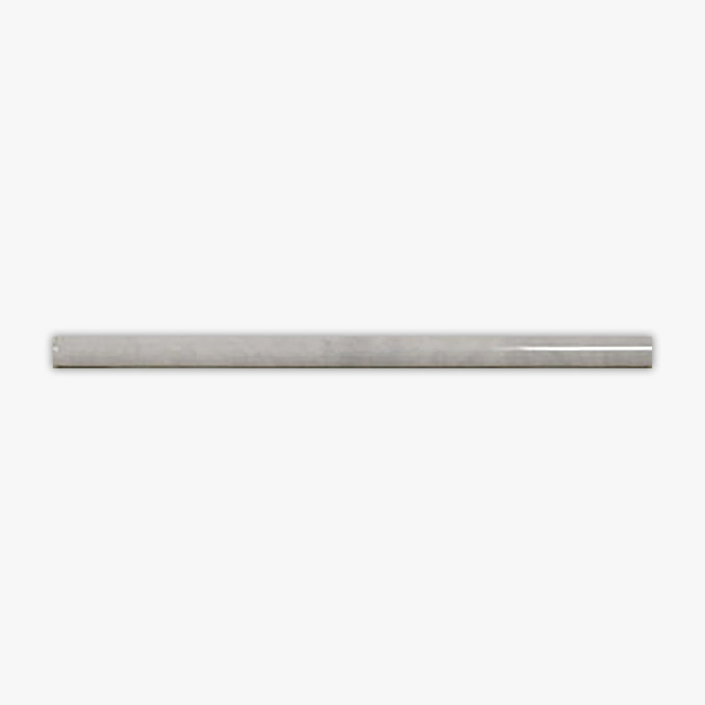 Zellige Tender Gray Glossy 3/4x16 Pencil Ceramic Molding